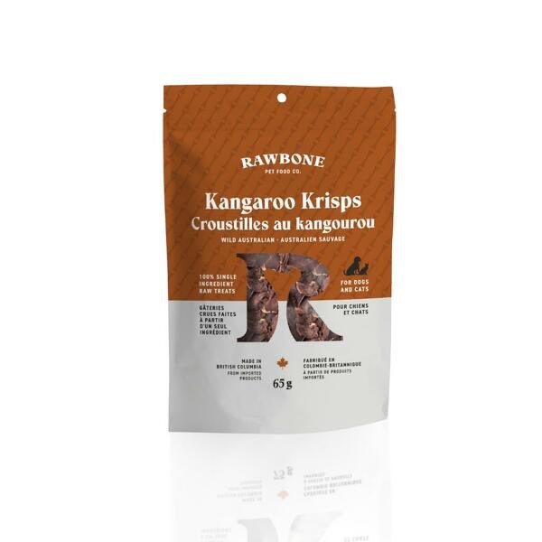 RAWBONE Pet Wild Australian Kangaroo Krisps 65GM