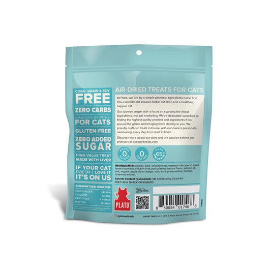 PLATO Air-Dried Cat Treats Tuna & Salmon 2.5oz/71g