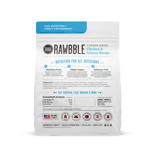 BIXBI - Dog - Freeze-Dried - Rawbble - Salmon & Chicken
