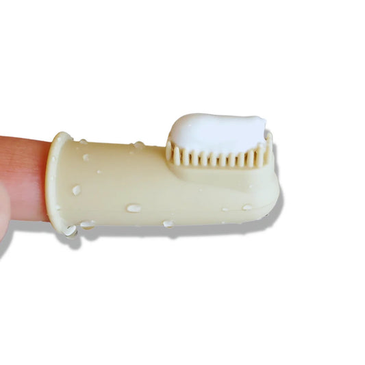 Wag & Bright Puppy Polisher Finger Brush & Zip Travel Case