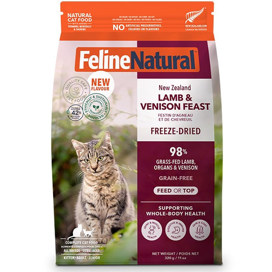Feline Natural Cat Freeze-Dried Lamb & Venison 11oz