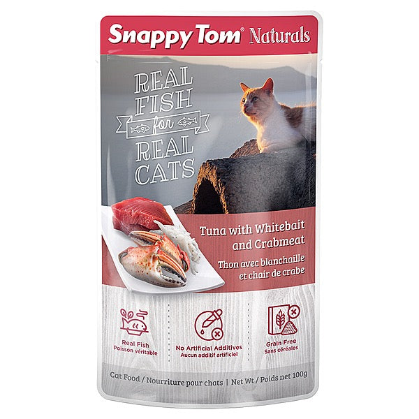 Snappy Tom Tuna with Whitebait & Crab 100GM | Cat