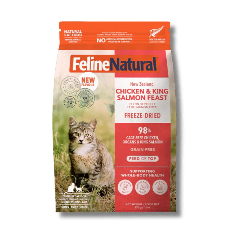 Feline Natural - Freeze-Dried - Chicken & Salmon Feast 320g