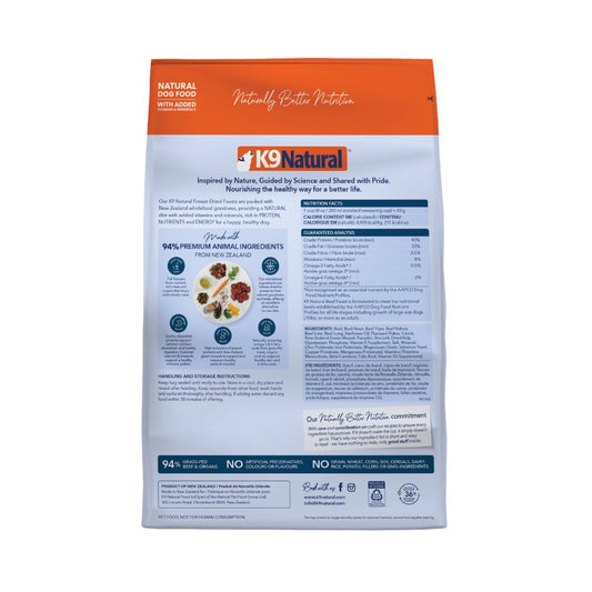 K9 Natural Dog Freeze-Dried Beef