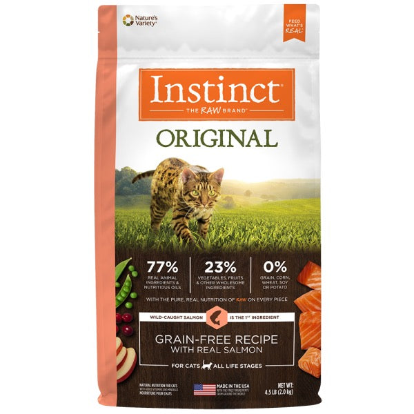 Instinct Cat Original GF Kibble WildCaught Salmon 4.5 lb