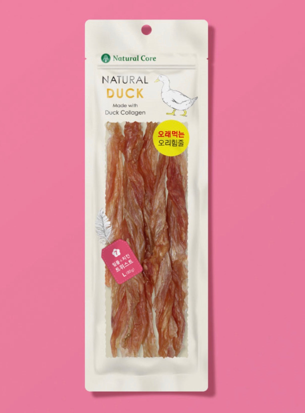 Natural Core Duck Tendon & Chicken Twist 80g