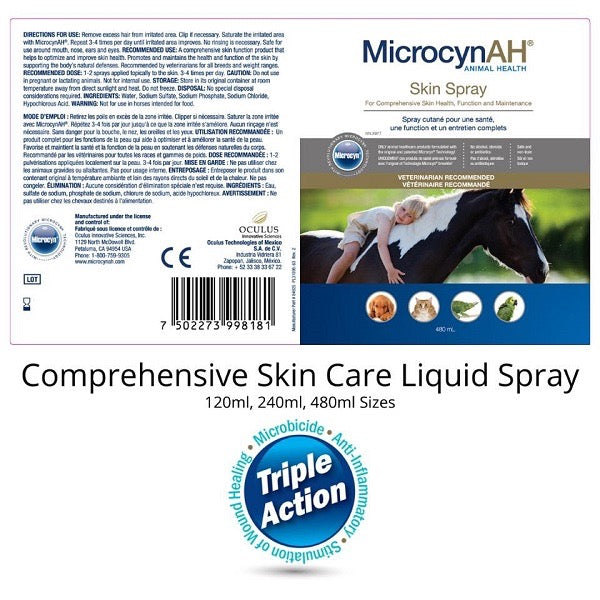 MicrocynAH Wound & Skin Care Liquid 120ml