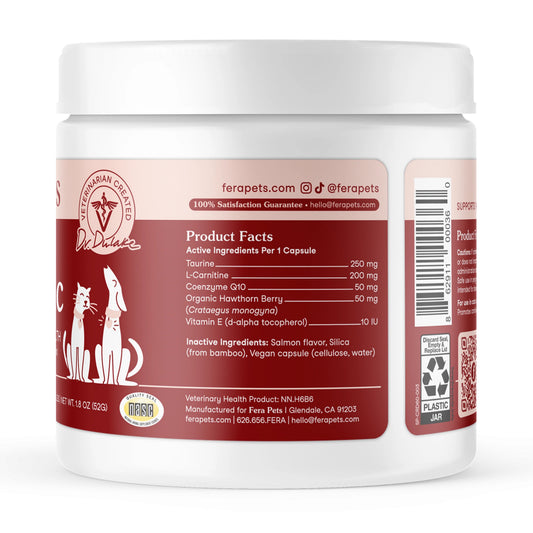 Fera Pets – Cardiac Support for Dogs & Cats – 60 Capsules