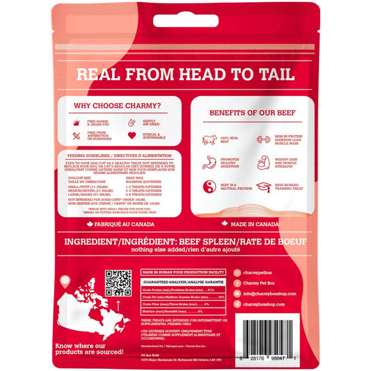 CHARMY PET Dog & Cat Treat Beef Spleen 80g