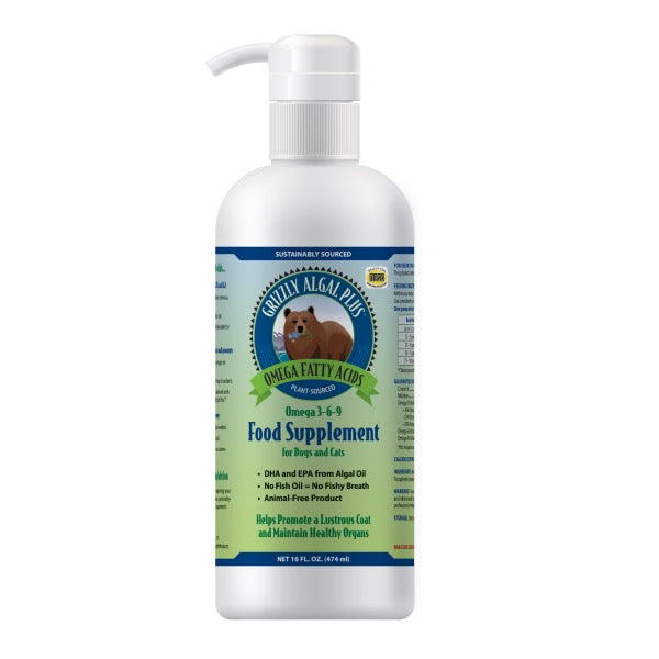 Grizzly Algal Plus Oil Liquid Supplement 16 oz
