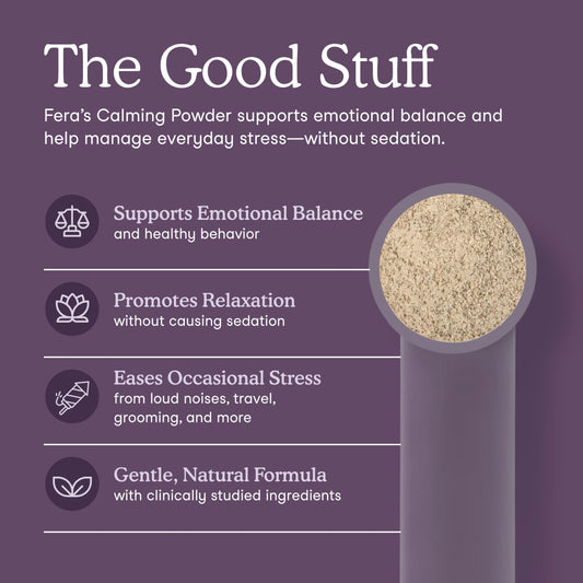 Fera Pets – Calming Support for Dogs & Cats, Powder – 60 Servings