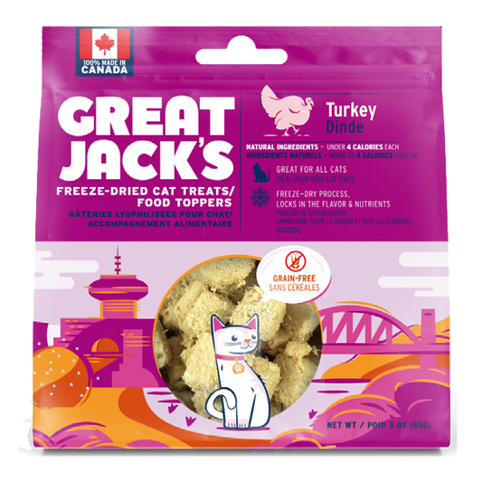 Great Jack's Cat FD Treats/Topper Turkey 28g