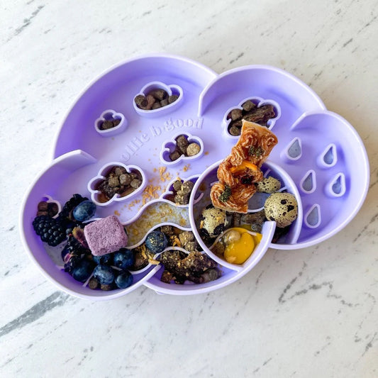 OLLIE B. GOOD cloud slow feeder bowl | viola