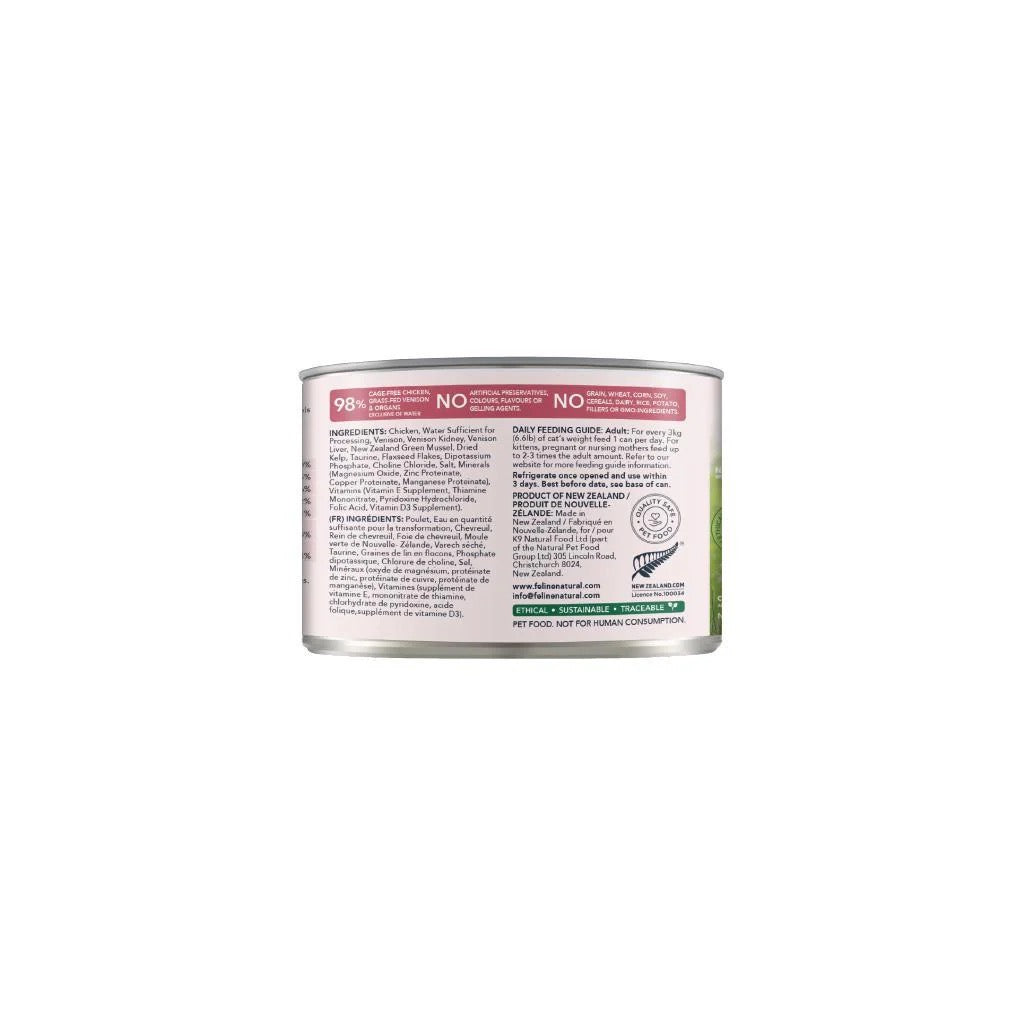 Feline Natural - Canned - Chicken & Venison Feast