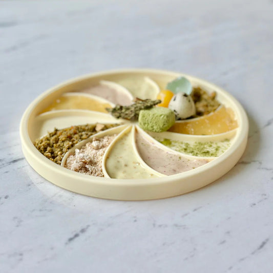 OLLIE B. GOOD wheelies lick mat & lid | buttercup