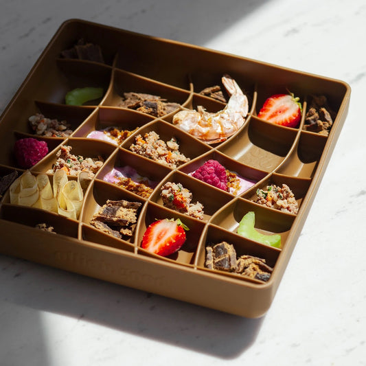 OLLIE B. GOOD wavies slow feeder bowl | carob