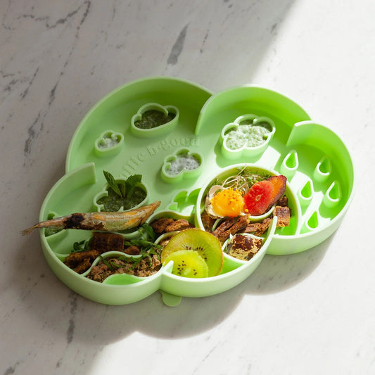 OLLIE B. GOOD cloud slow feeder bowl | honeydew