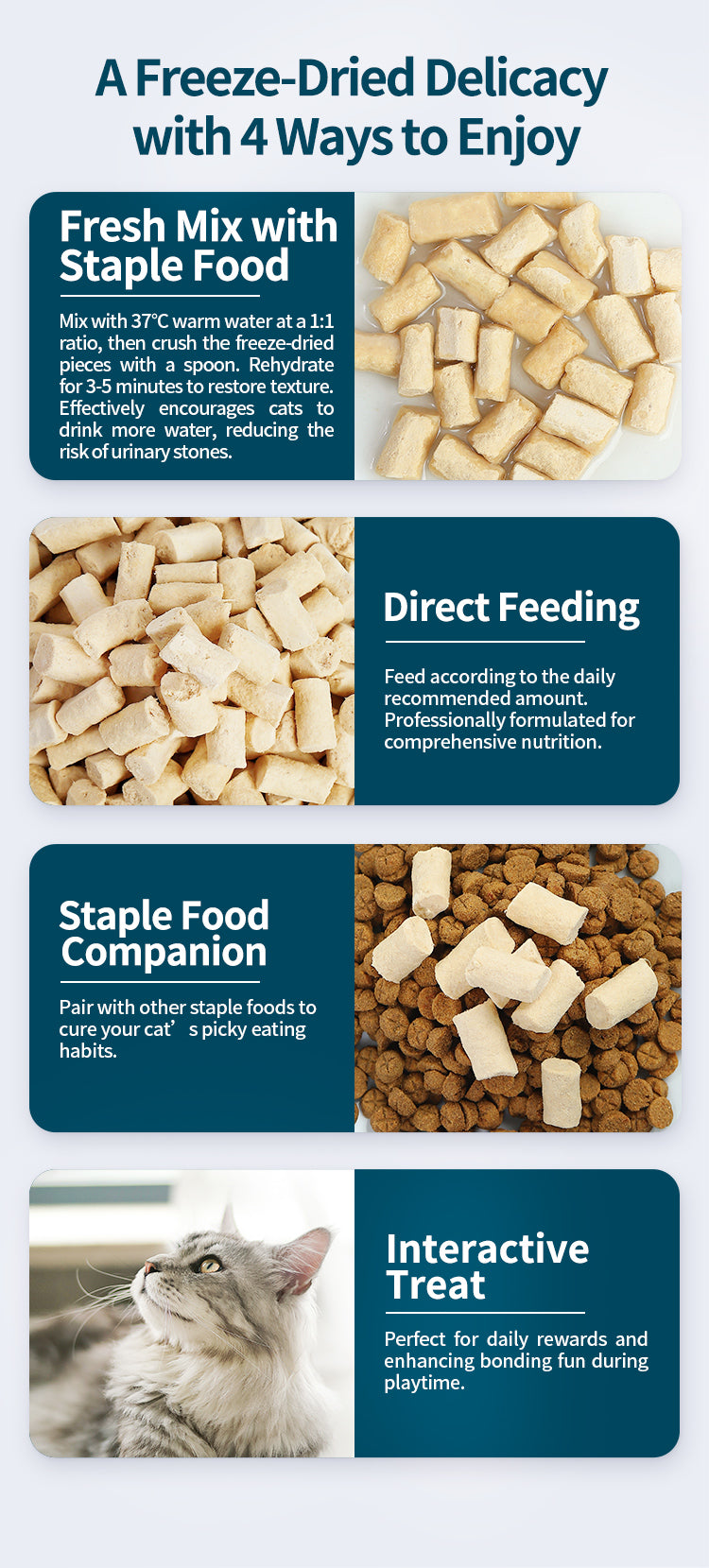 Rosy Fresh Cat Freeze-Dried Raw Rabbit 300g