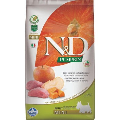 (SHORT DATE | Best Before Date 2026 Nov 19)FARMINA N&D PUMPKIN Dog Boar & Apple Mini 2.5kg