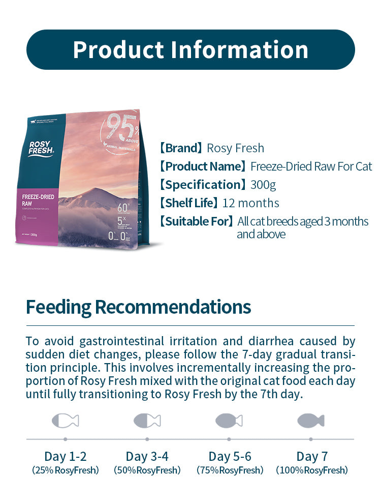 Rosy Fresh Cat Freeze-Dried Raw Chicken 300g