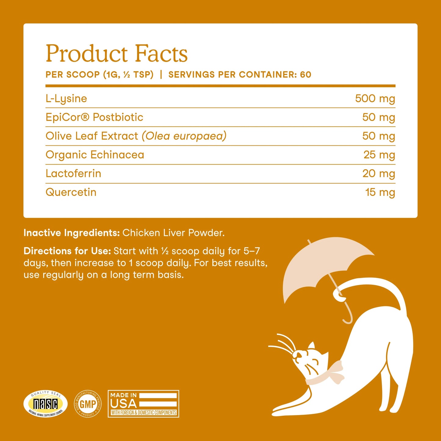 Fera Pets – L-Lysine for Cats – 60g