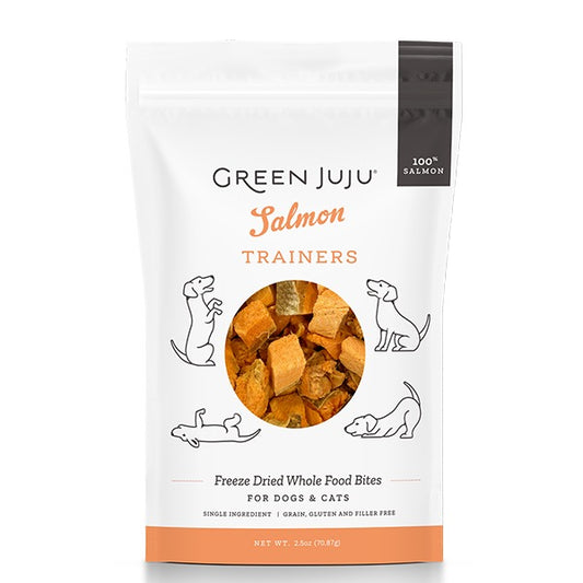 Green Juju Dog/Cat Freeze Dried Trainers Salmon 2.5 oz