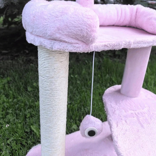 One For Pets - Cat Post - Pink Monster
