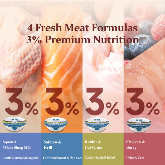Rosy Fresh Cat Wet Food - Assorted Pack 8pc