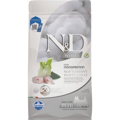 FARMINA White Dog Sea Bass, Rice Fennel, Kelp AD Mini 2kg