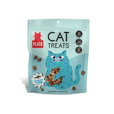 PLATO Air-Dried Cat Treats Tuna & Salmon 2.5oz/71g