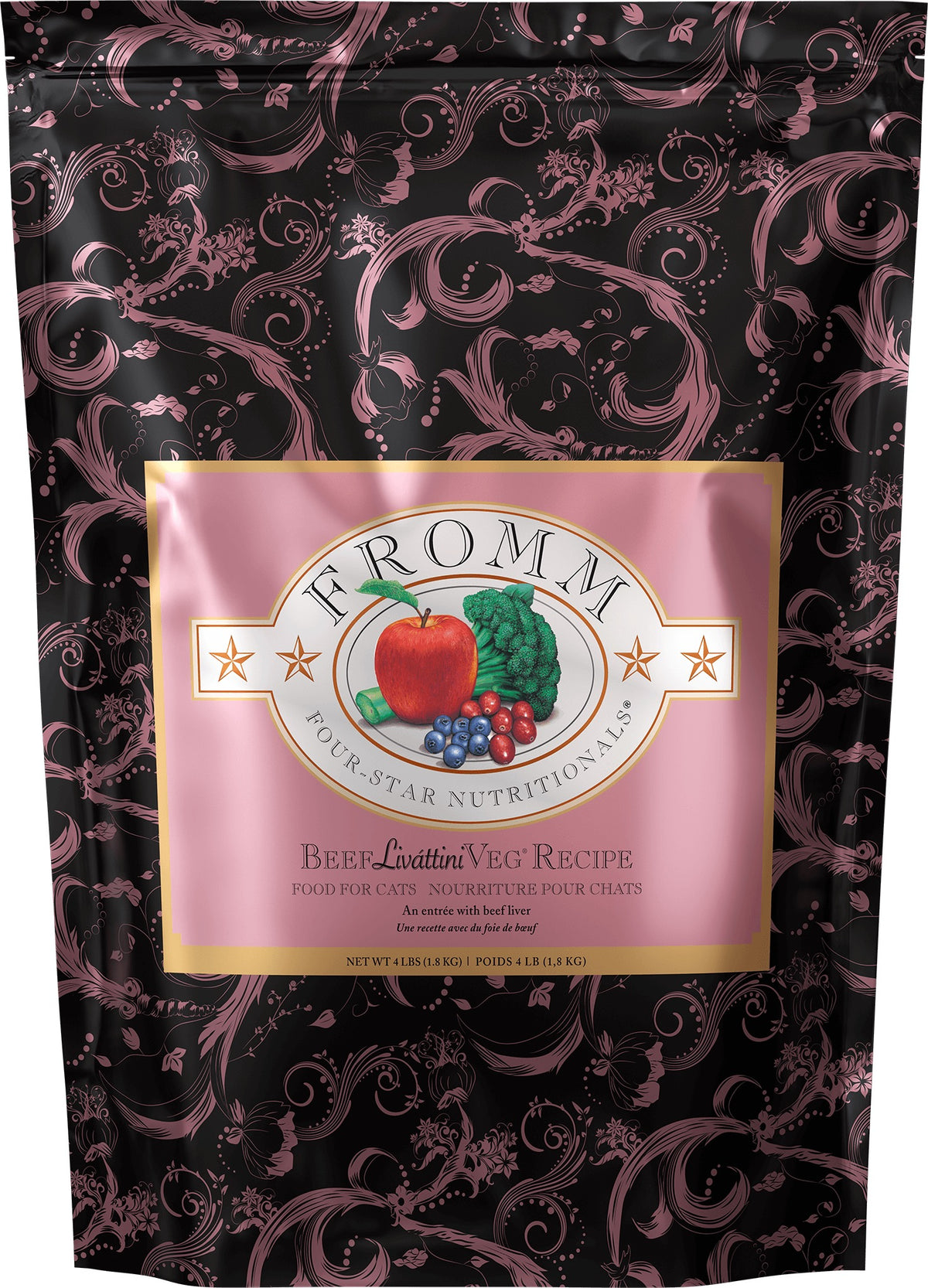 FROMM 4-Star CAT GF Beef Liva'ttini Veg 4lb
