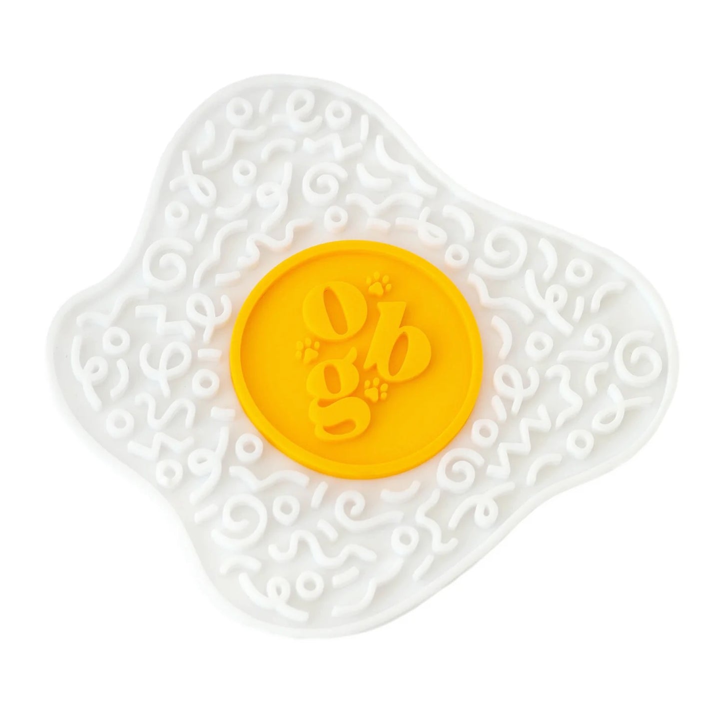 OLLIE B. GOOD sunny side up egg lick mat