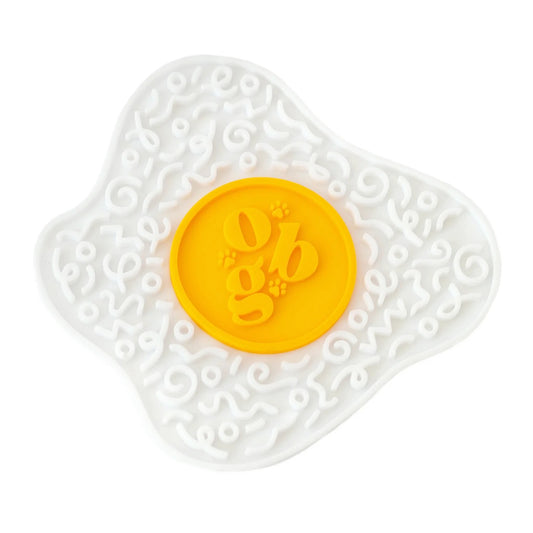 OLLIE B. GOOD sunny side up egg lick mat