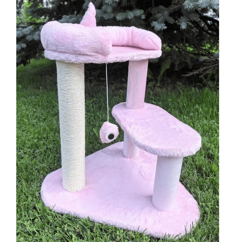 One For Pets - Cat Post - Pink Monster