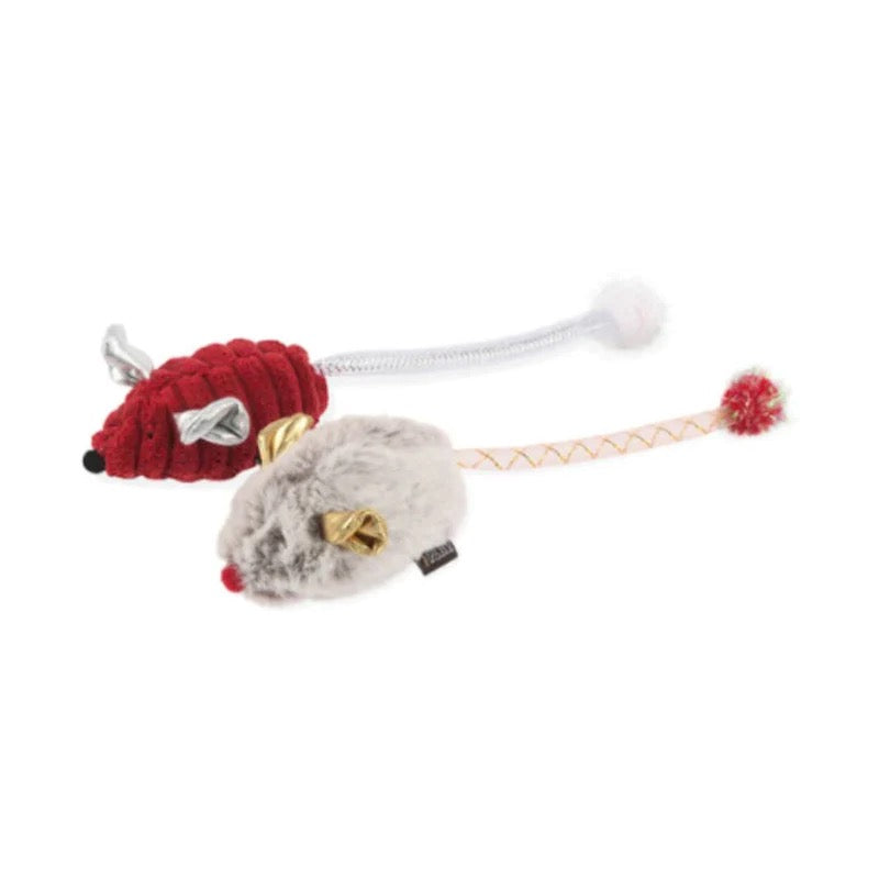 PLAY - Catnip - Toy - Feline Frenzy - Holiday - Twice as Mice (Set of 2)