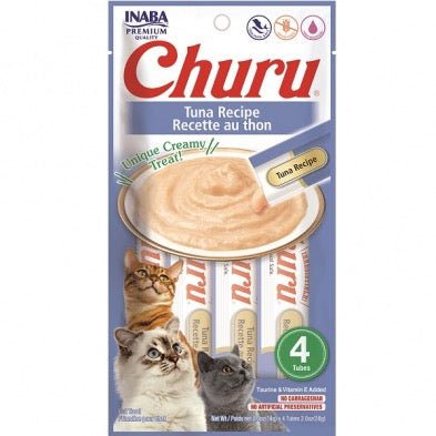INABA Cat Churu Puree Tuna 4pk