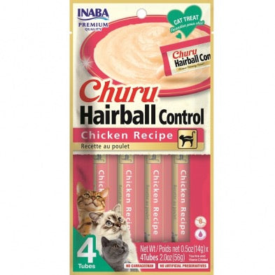 INABA Cat Churu Puree Hairball Control Chicken