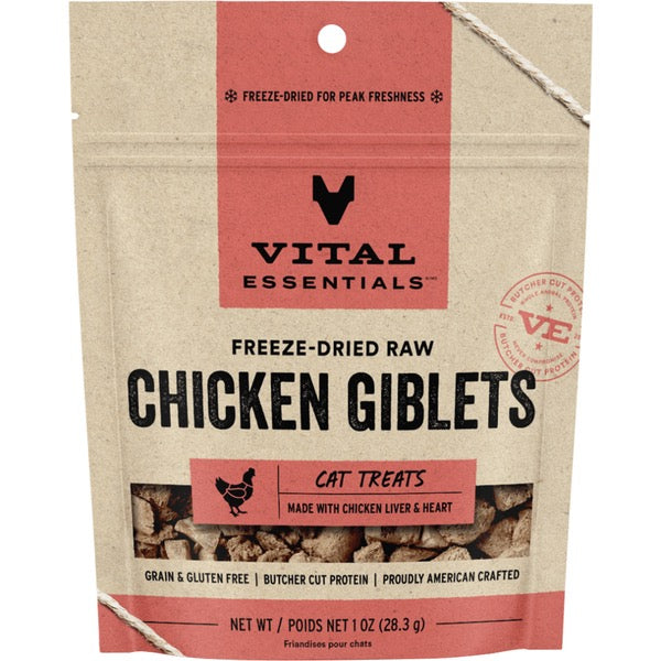 Vital essentials FD Chicken Giblets 1OZ | Cat treats