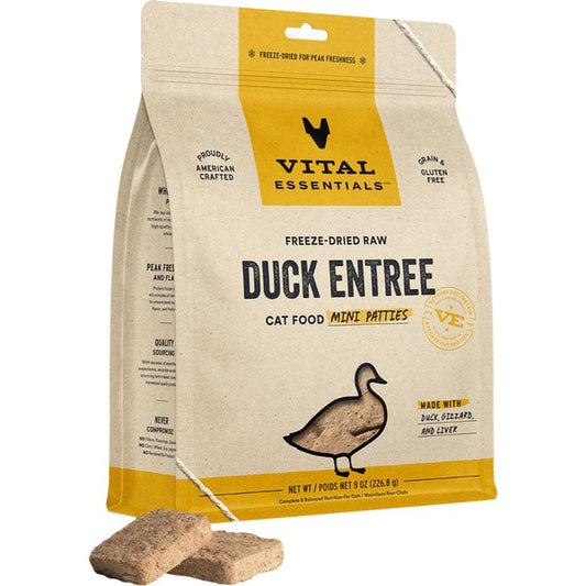 Vital essentials FD Raw Duck Mini Patties 8OZ | Cat