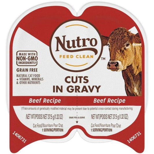 Nutro Real Beef Cuts in Gravy 2.65OZ | Cat