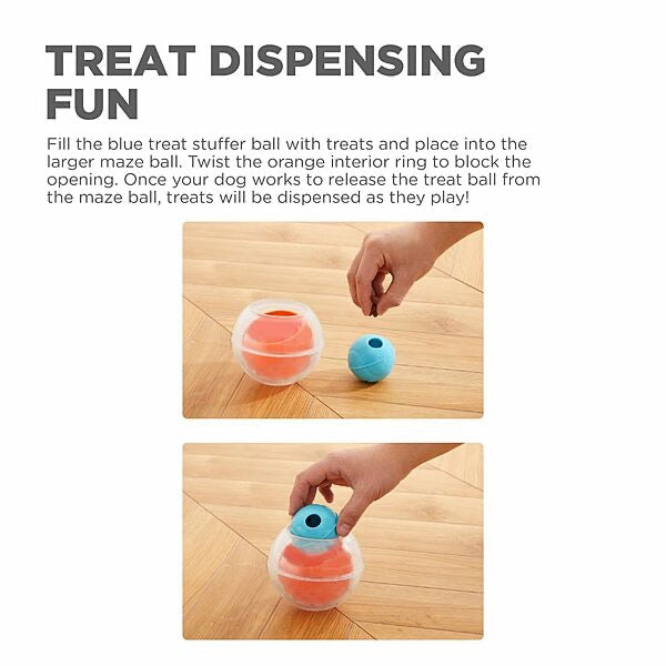 Outward Hound Topsy Treat Rumble Puzzle Orange
