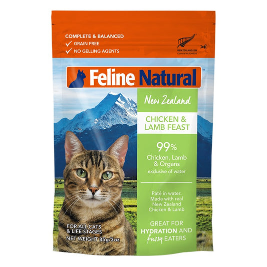 Feline Natural - Chicken & Lamb Feast Pouch 85g