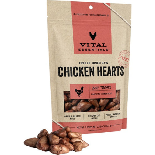 Vital essentials FD Chicken Hearts | Dog treat