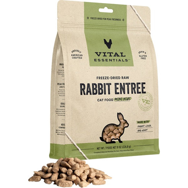 Vital Essentials FD Raw Rabbit Mini Nibs | Cat