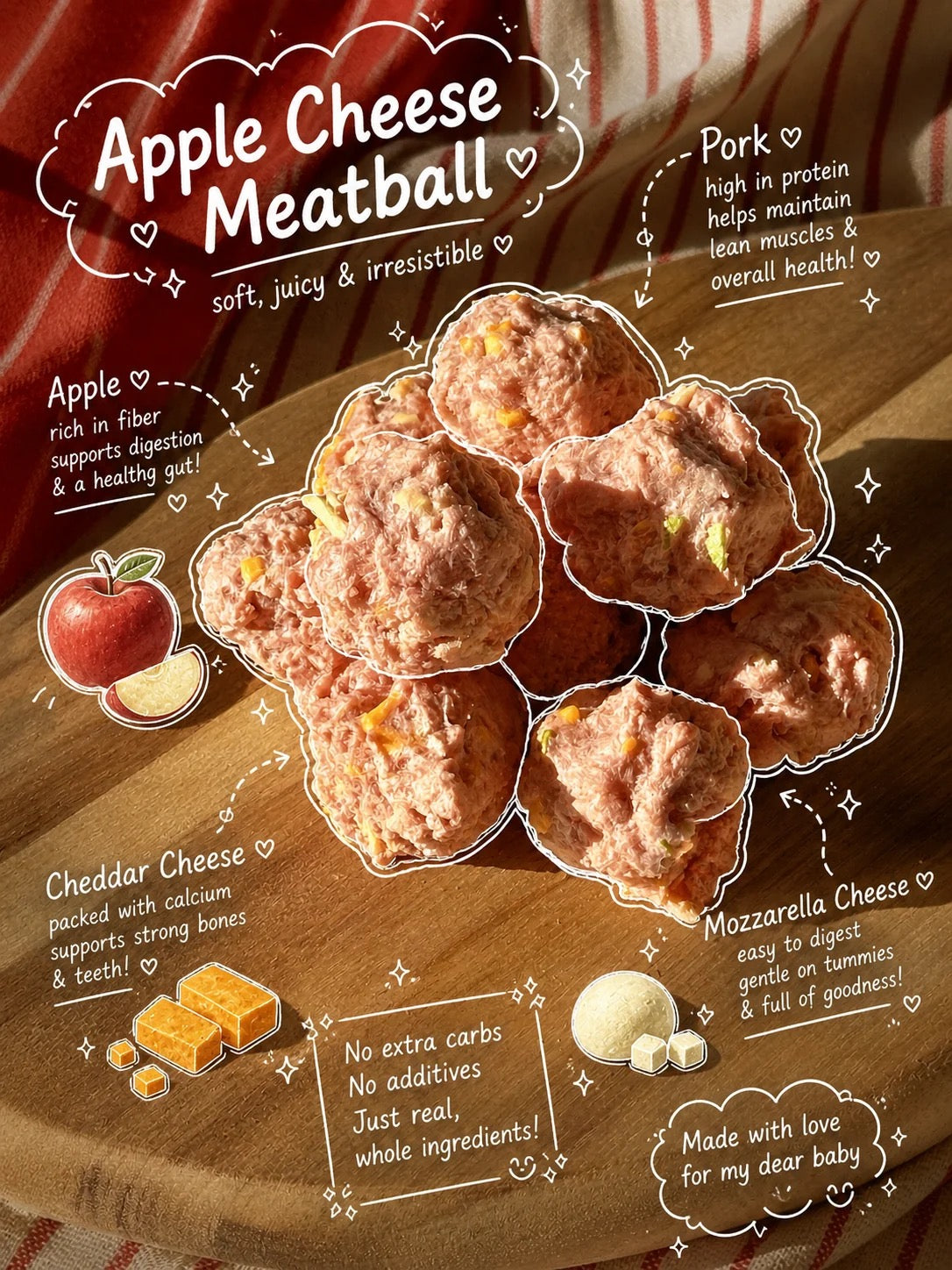 Paxi Apple Cheese Meatball