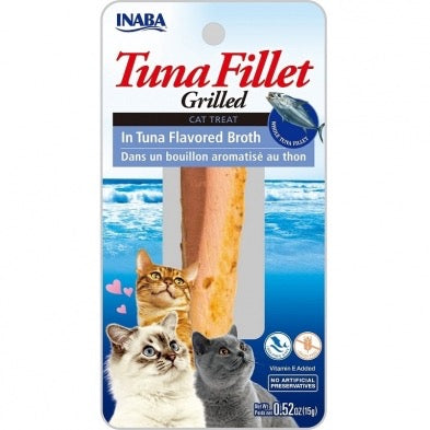 INABA Ciao Grilled Fillet Tuna in Tuna Broth Cat Treat 0.5oz