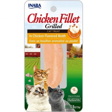 INABA Ciao Grilled Fillet Chicken in Chicken Broth Cat Treat 0.5oz
