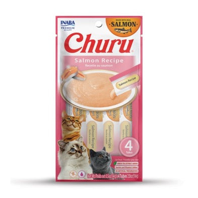 INABA Cat Churu Puree Salmon Recipe 4pk