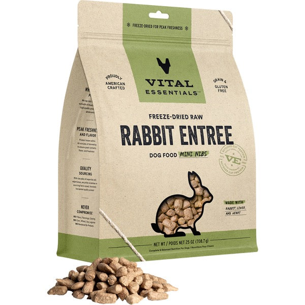 Vital essentials FD Raw Rabbit Entree Mini Nibs | Dog