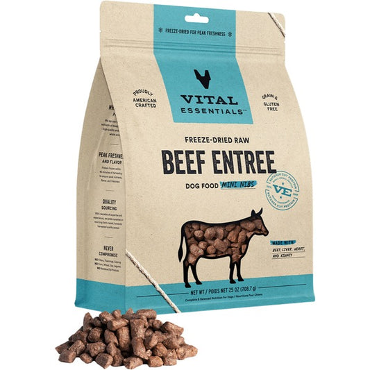 Vital essentials FD Raw Beef Entree Mini Nibs | Dog